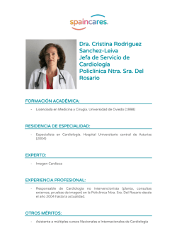 Dra. Cristina Rodriguez Sanchez