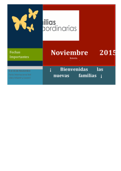 Boletin Familias Extraordinarias Nov 2015