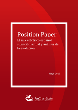 Position Paper El mix eléctrico español