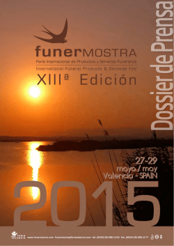 Dossier de Prensa - Funermostra 2015