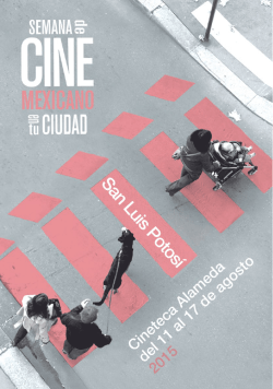 Programa Semana de Cine Mexicano en tu Ciudad