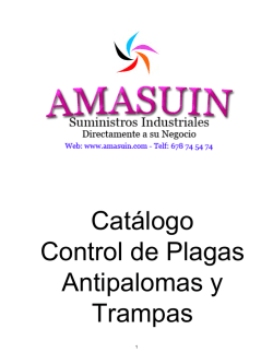 Catálogo Control de Plagas Antipalomas y Trampas