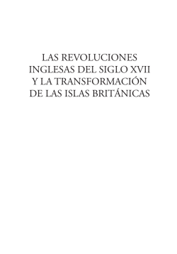 Las revoluciones inglesas del siglo XVII y las