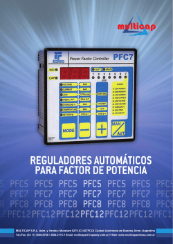 reguladores automáticos para factor de potencia