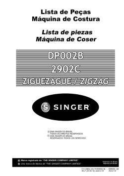 máquina singer doméstica zig zag dp002b 2902c