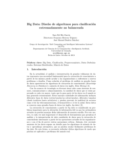 Big Data: Dise˜no de algoritmos para clasificación extremadamente