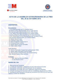Acta Asamblea Extraordinaria 28 octubre 2015