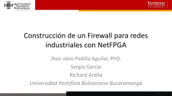 Construcción de un Firewall para redes industriales con