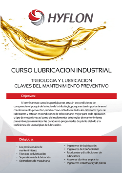 curso lubricacion industrial - Hyflon