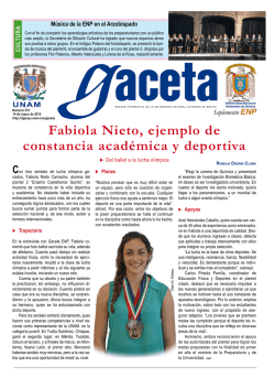 Fabiola Nieto, ejemplo de constancia académica y deportiva