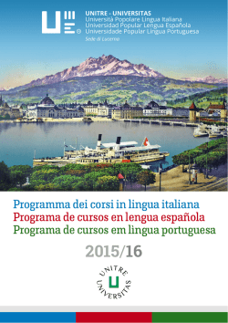 Programme Corsi 2015/2016