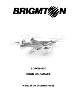 BDRON-400 DRON HD CÁMARA Manual de Instrucciones