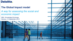 The Global Impact model A way for assessing the social and