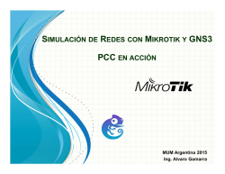 simulación de redes con mikrotik y gns3 pcc en acción