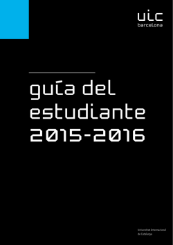 Guía del estudiante 2015-2016 - Universitat Internacional de