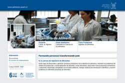 Ingeniería de Alimentos - Admisión Universidad de Santiago