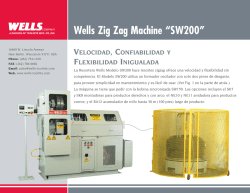 Wells Zig Zag Machine “SW200”