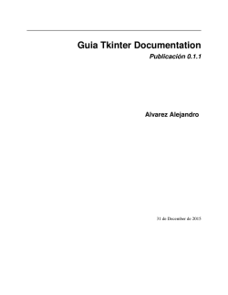 Guia Tkinter Documentation Publicación 0.1.1