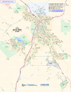 Map City of San Luis Obispo, California