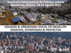 Equidad y Urbanismo Social en Medellín