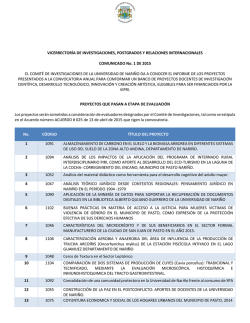 Documento de Informe - Universidad de Nariño | Vicerrectoria de