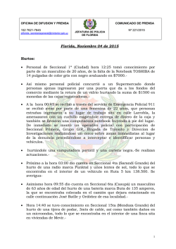Comunicado Nro. 221/2015 - jefaturadepoliciadeflorida.com.uy