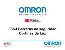 F3SJ Barreras de seguridad Cortinas de Luz