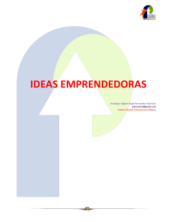ideas_emprendedoras - Centro de Servicios de Autosuficiencia