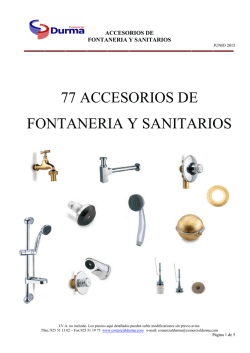 77 accesorios de fontaneria y sanitarios