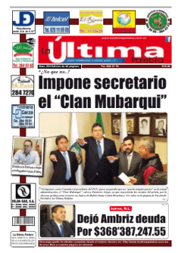 Impone secretario el “Clan Mubarqui”