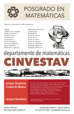 campus Querétaro - Departamento de Matemáticas