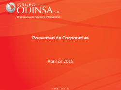 Descargar Presentación Corporativa 2015 - grupo