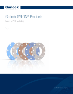 Gylon® Brochure - Garlock Sealing Technologies