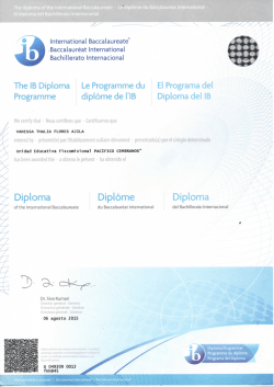 Diploma Dipióme Diploma - Unidad Educativa Pacífico Cembranos