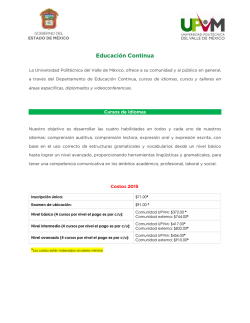 Educación Continua - UPVM - Gobierno del Estado de México