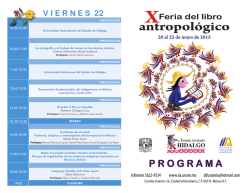 X Feria del Libro Antropológico