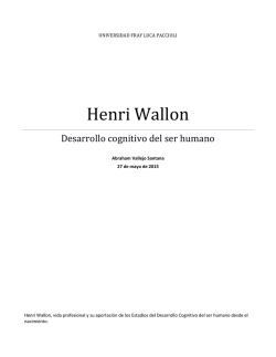 Henri Wallon Investigación