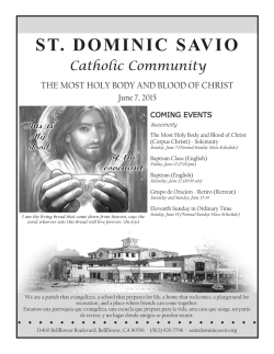 June 7, 2015 - St. Dominic Savio Church