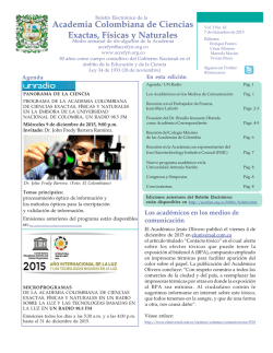 Vol.3 No.42 - Academia Colombiana de Ciencias Exactas, Físicas y