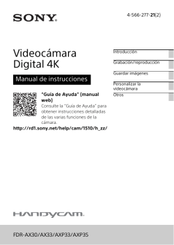 Videocámara Digital 4K