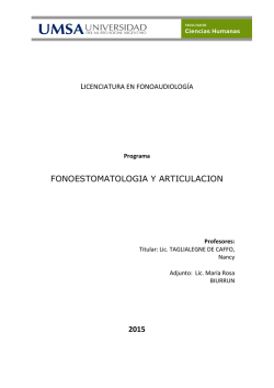 FONOESTOMATOLOGIA Y ARTICULACION-TMA-TNA