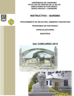 INSTRUCTIVO - Universidad de Carabobo