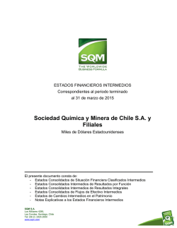 Estados Financieros SQM 31.03.2015