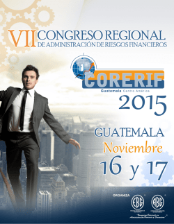 PROGRAMA CORERIF 2015 - Escuela Bancaria de Guatemala