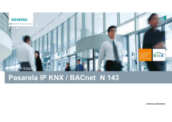 Pasarela IP KNX / BACnet N 143