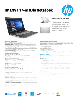 HP ENVY 17-n103la Notebook