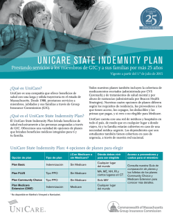 UNICARE STATE INDEMNITY PLAN