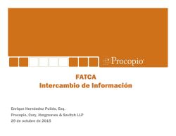 FATCA Intercambio de Información