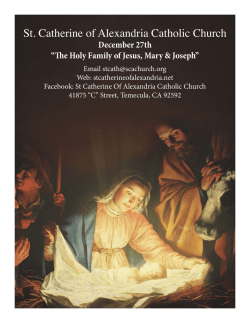 December 27th 2015 - St. Catherine of Alexandria Temecula