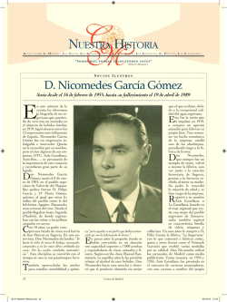 Socio Ilustre: D. Nicomedes García Gómez